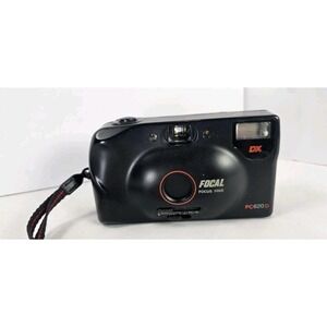 Vintage Focal PC620 D 35mm point-and-shoot film camera in black DX Focus Free